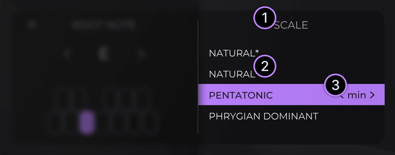 Key select root note